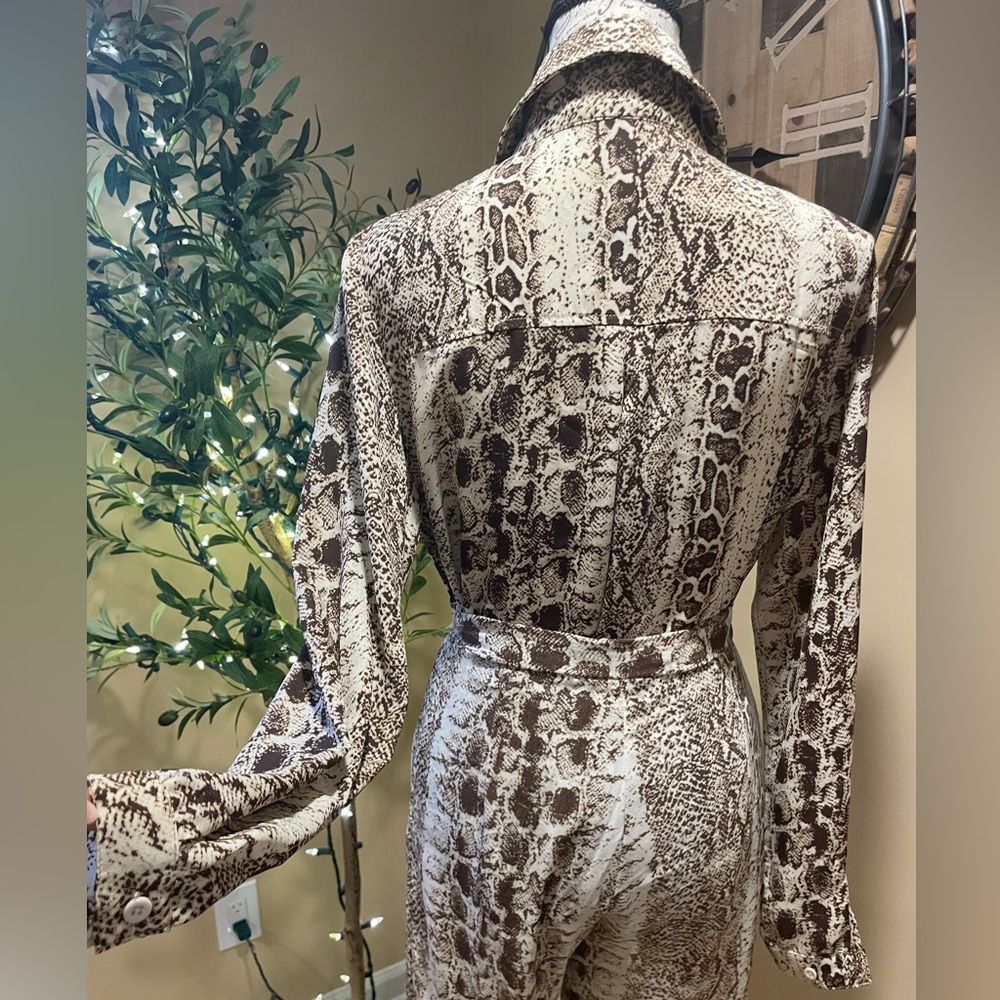 Animal Print 2 Piece set Brown and tan 6-8 - Picture 3 of 16